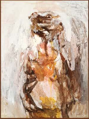 Aart Roos - 'Mens', gemengde techniek, 1963 verkocht voor € 100!