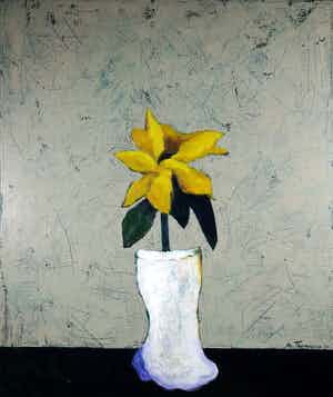 Marieke Thomassen - Acryl op doek, 'Zomervaas' (Groot) verkocht voor € 150!