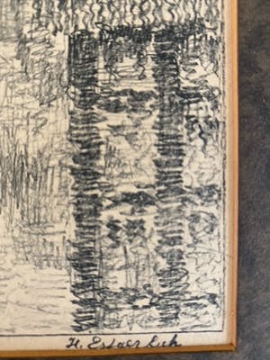 Henriette Hubregtse-Lanzing - 2 Litho's: Oude Kerk + Kolkje | Amsterdam kopen? Bied vanaf 30!