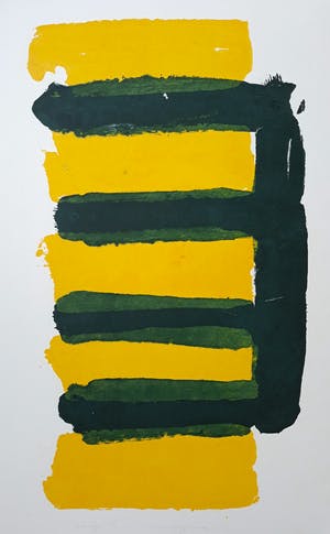 Adine Engelman - Abstracte compositie, monotype kopen? Bied vanaf 75!