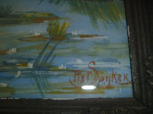 Piet Spijker - afgeprijsd , laatste kans -mooie aquarel , gesigneerd en ingelijsd in oude lijst kopen? Bied vanaf 49!