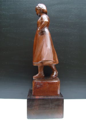 Charles van Wijk - Houten beeld -UNICA - in prijs verlaagd! kopen? Bied vanaf 350!