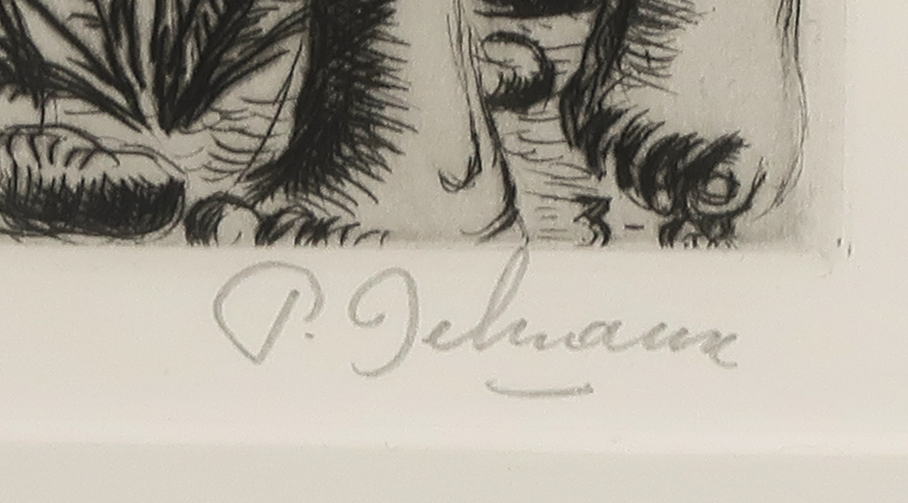 Paul Delvaux - Ets, Le voyeur - Ingelijst kopen? Bied vanaf 450!