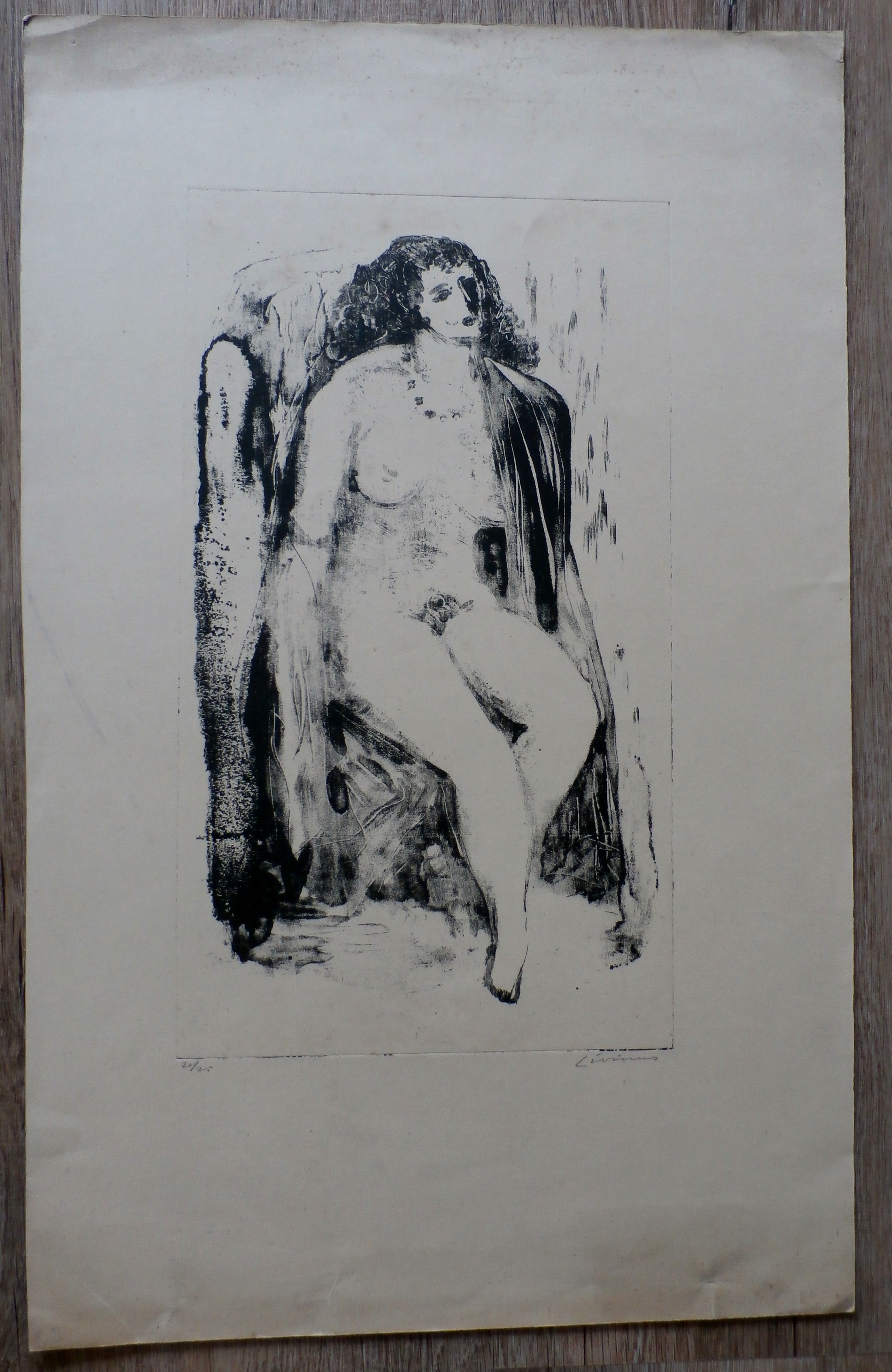 Livinus van de Bundt - ets: naakt kopen? Bied vanaf 35!