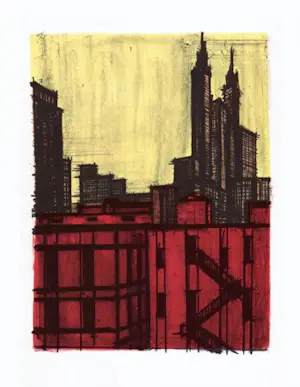 Bernard Buffet - New York VII, 1965. Lithografie. kopen? Bied vanaf 25!