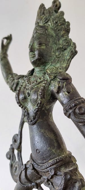 Brons (Onbekend) - Prachtige Bronzen Antieke Tara rond 1940 kopen? Bied vanaf 75!