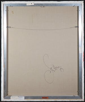 Franscz Witte - Acryl op doek, Wit-grijs met blauw-zwart vlak (Groot) kopen? Bied vanaf 150!
