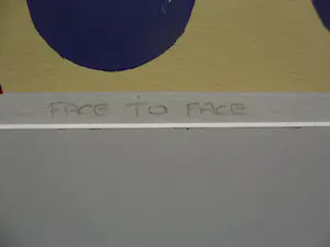 Maartje Wijngaarden - Zeefdruk, titel : 'Face to Face' kopen? Bied vanaf 40!