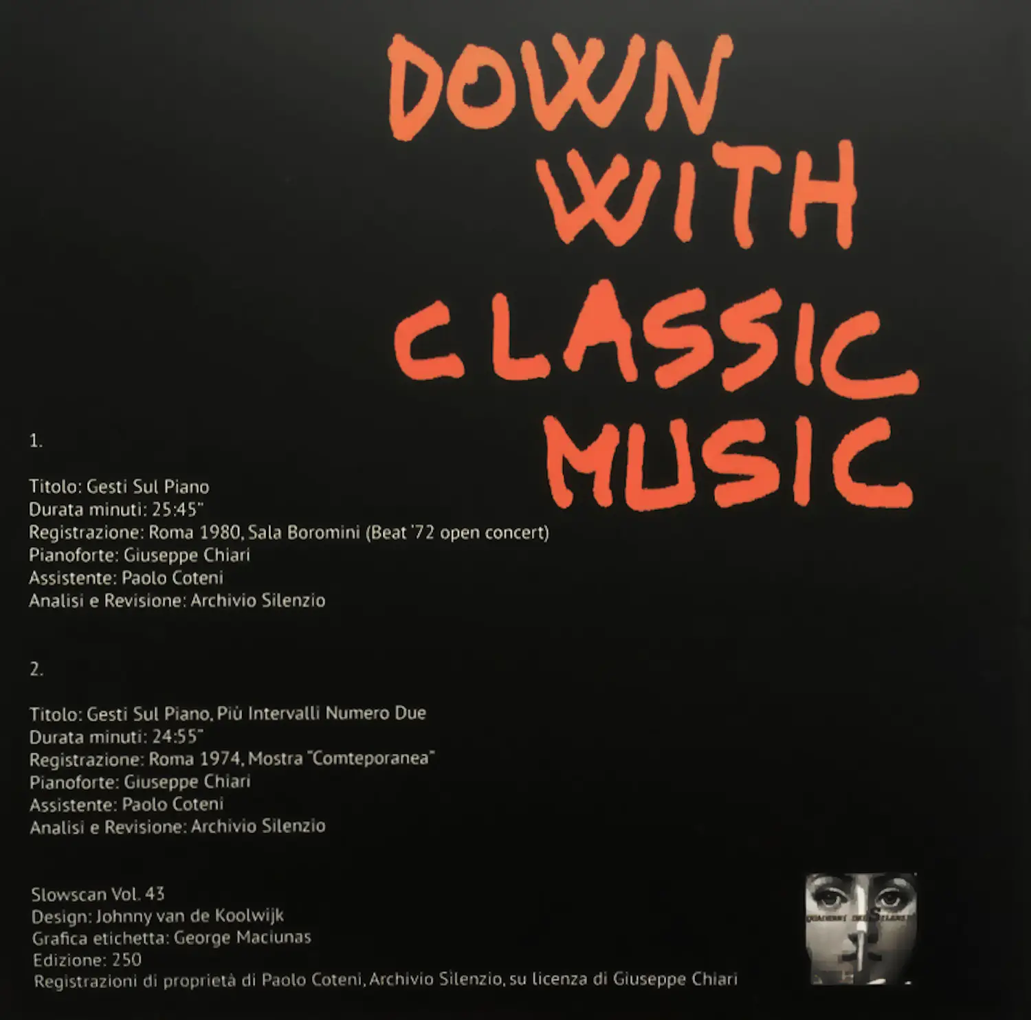 Giuseppe Chiari (1926-2007)