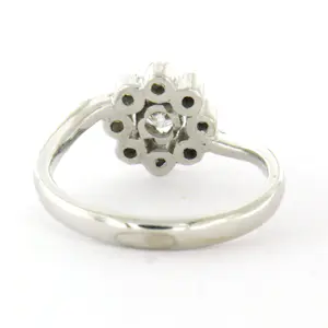 18k gouden ring met Europees en single cut geslepen diamanten tot. 0.40ct kopen? Bied vanaf 660!