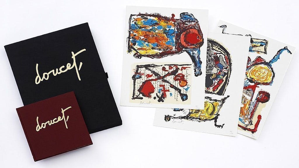 Jacques Doucet - Portfolio met 3 litho's en boek, Traces du quotidien kopen? Bied vanaf 150!