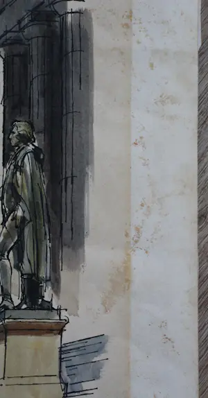 Ardis Hughes - Aquarel: Trinity Church kaufen? Bieten Sie von 100!