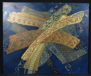 Valentin Bakardjiev - Olieverf op doek, Wild carpet III, (Groot) kopen? Bied vanaf 1!