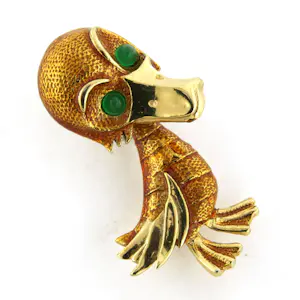 M. BOUCHER onedele broche in een vorm van een eend kopen? Bied vanaf 110!