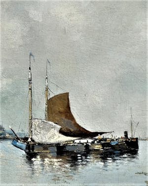 Robert Verheyen - Boten bij haven of stad. kopen? Bied vanaf 160!