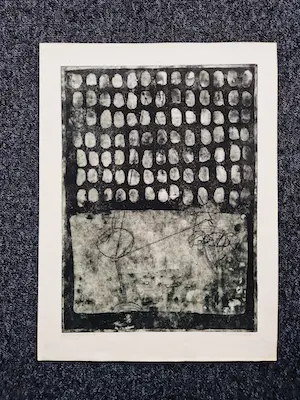 Jan Montyn - Bijzonder! Unica (2/5) eigen druk reliëf Ets/aquatint "1 van een aantal" GROOT! kopen? Bied vanaf 70!