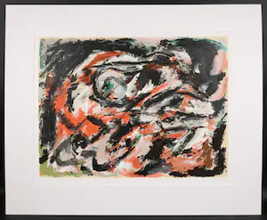 Theo Wolvecamp - Zeefdruk, Abstracte compositie kopen? Bied vanaf 100!