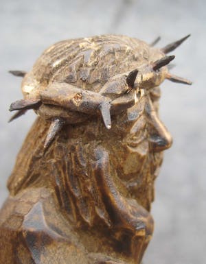 Heiligenbeeld - Jezus van Nazareth op de koude steen. kopen? Bied vanaf 25!