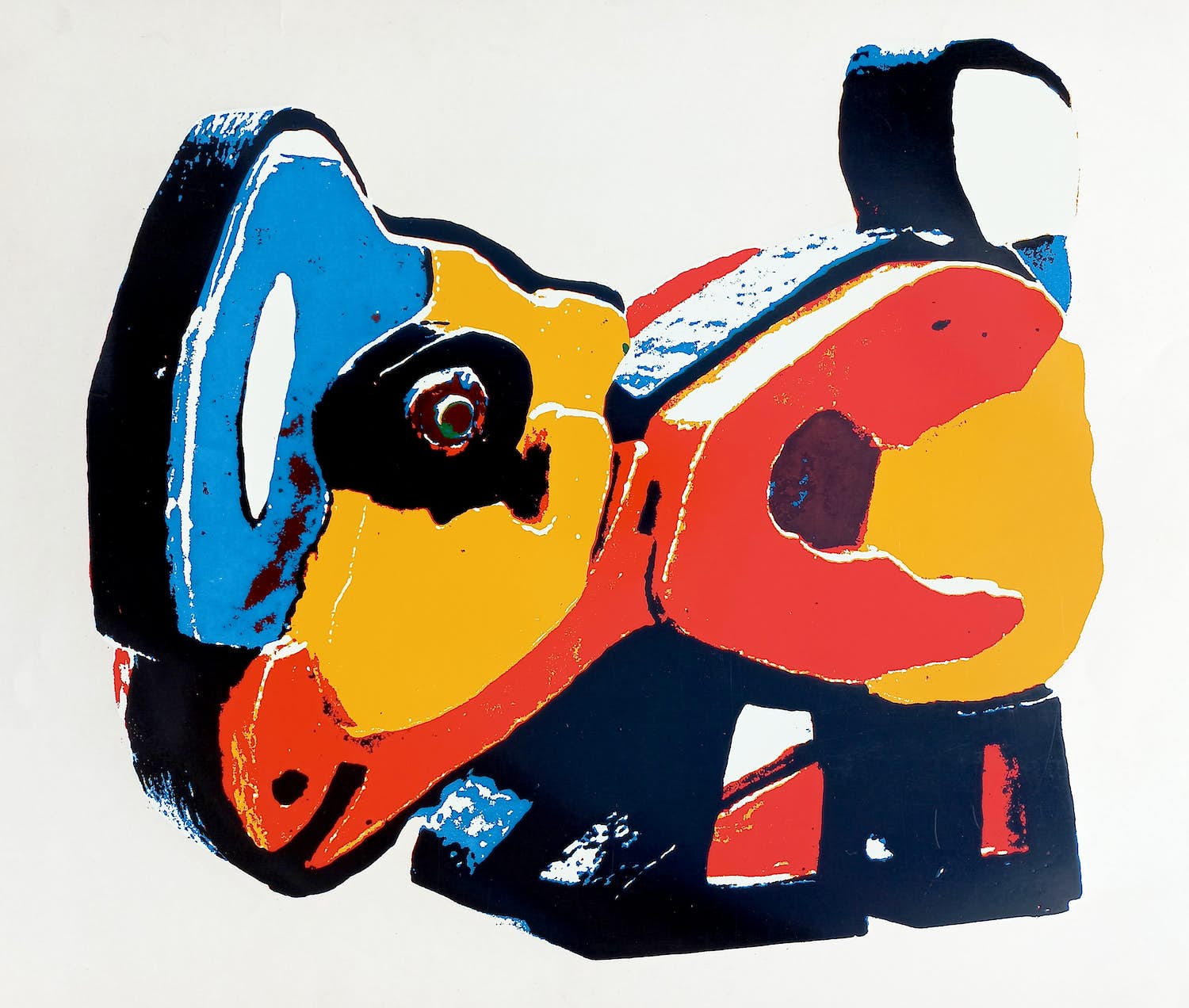 Karel Appel - De Kip, zeefdruk verkocht voor € 125!