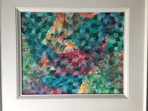 Yvonne Noordam - Mix IV - Olieverf op Board, Ingelijst kopen? Bied vanaf 99!