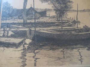 Willem Witjens - Ets Haventje 1929 kopen? Bied vanaf 65!