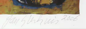 Jan Sierhuis - Litho, Zonder titel - Ingelijst kopen? Bied vanaf 70!