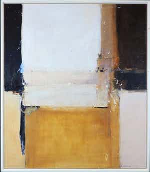 Ron van der Werf - Schilderij, gemengde techniek verkocht voor € 350!