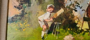 John Haskins - Cricket op een zomerse dag, groot formaat kopen? Bied vanaf 500!