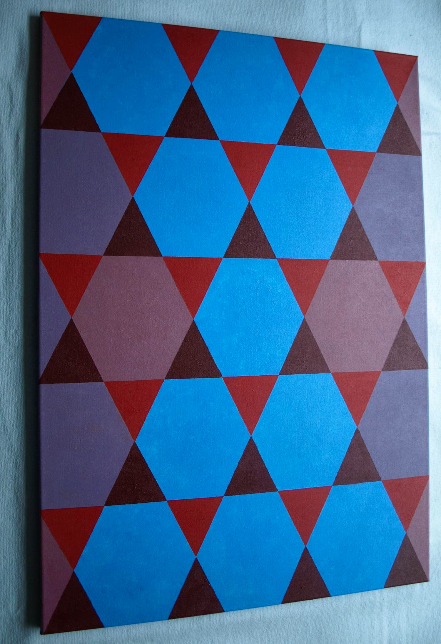 George Degenhart - Arylverf op doek , Abstracte voorstelling – 100 x 70 cm. – 2017 verkocht voor € 100!