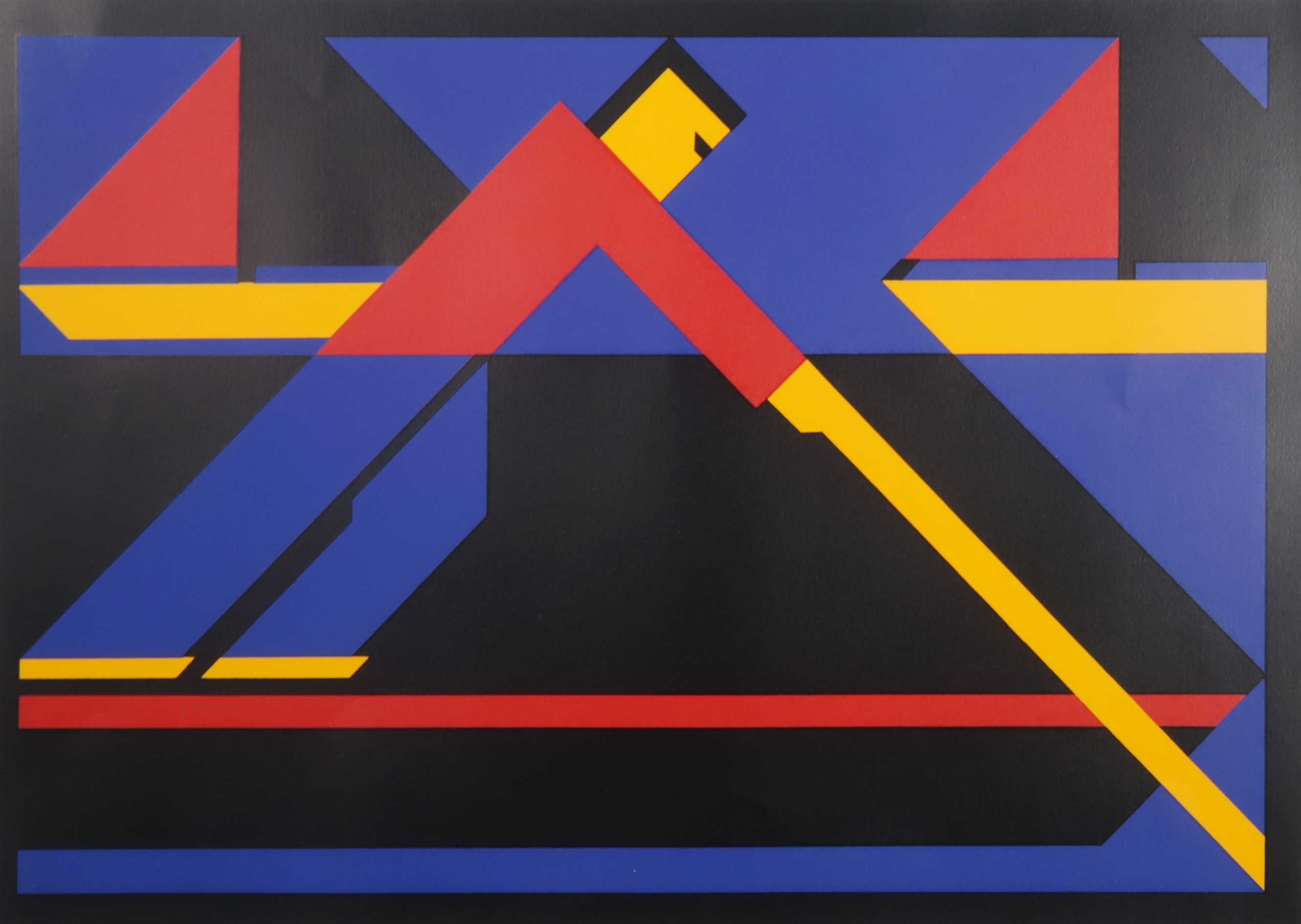 Lou Loeber - Zeefdruk, Boote verkocht voor € 150!