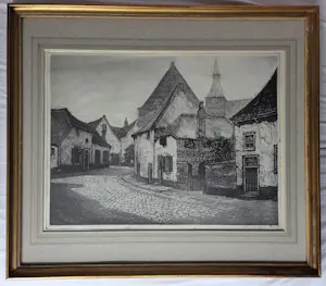 Anton Heyboer - Noordwijk. Straatje. kopen? Bied vanaf 349!