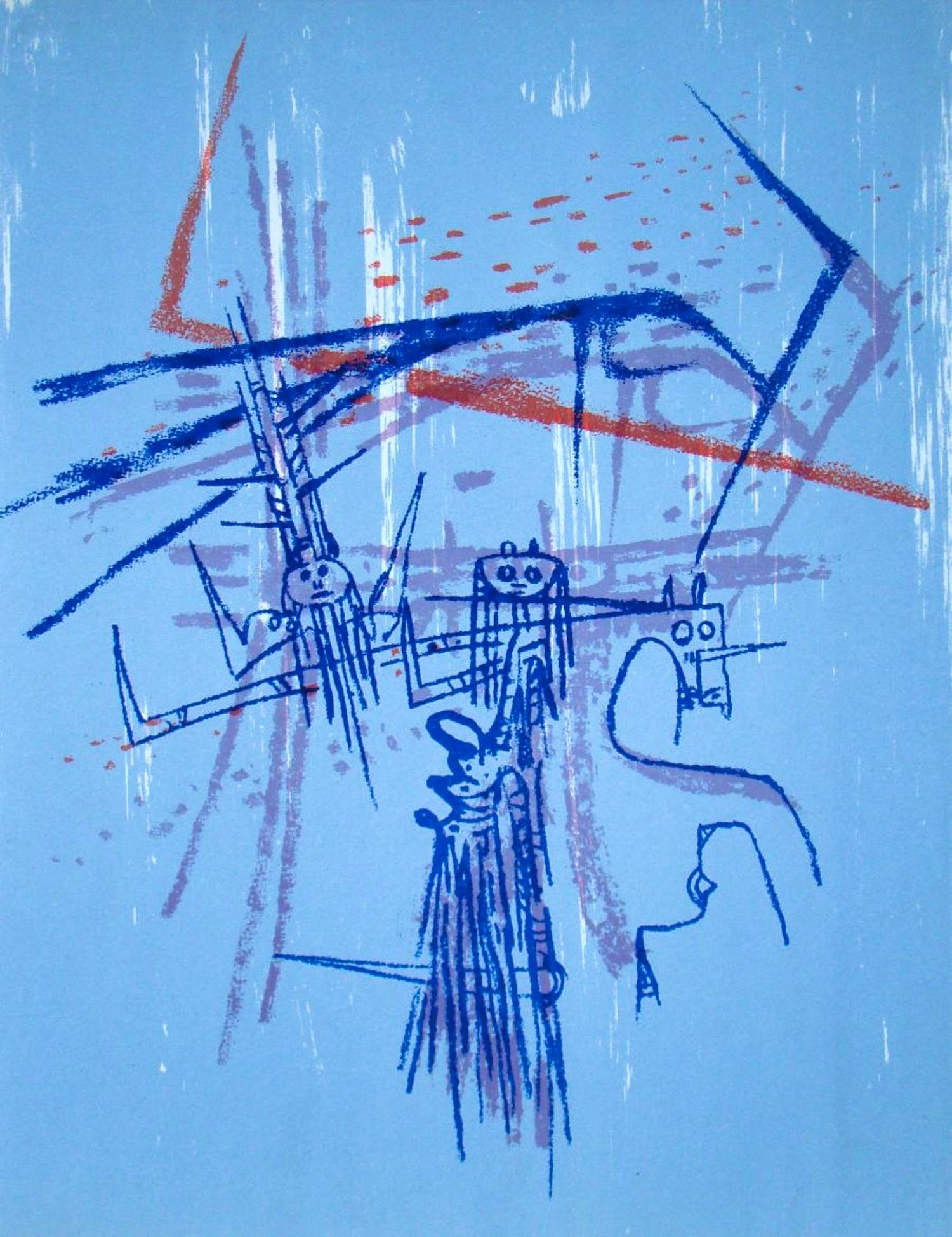 Wifredo Lam - Ambigue Affiniteiten - 1963 - Originele lithografie kopen? Bied vanaf 180!
