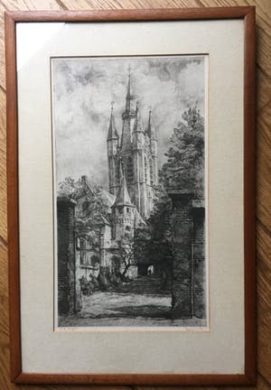 Willem Gerard Hofker - Prinsenhof en Oude Kerk te Delft kopen? Bied vanaf 80!