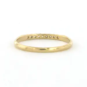 18k geel gouden ring bezet met briljant geslepen diamant 0.08 ct - rm 16.25 kopen? Bied vanaf 130!