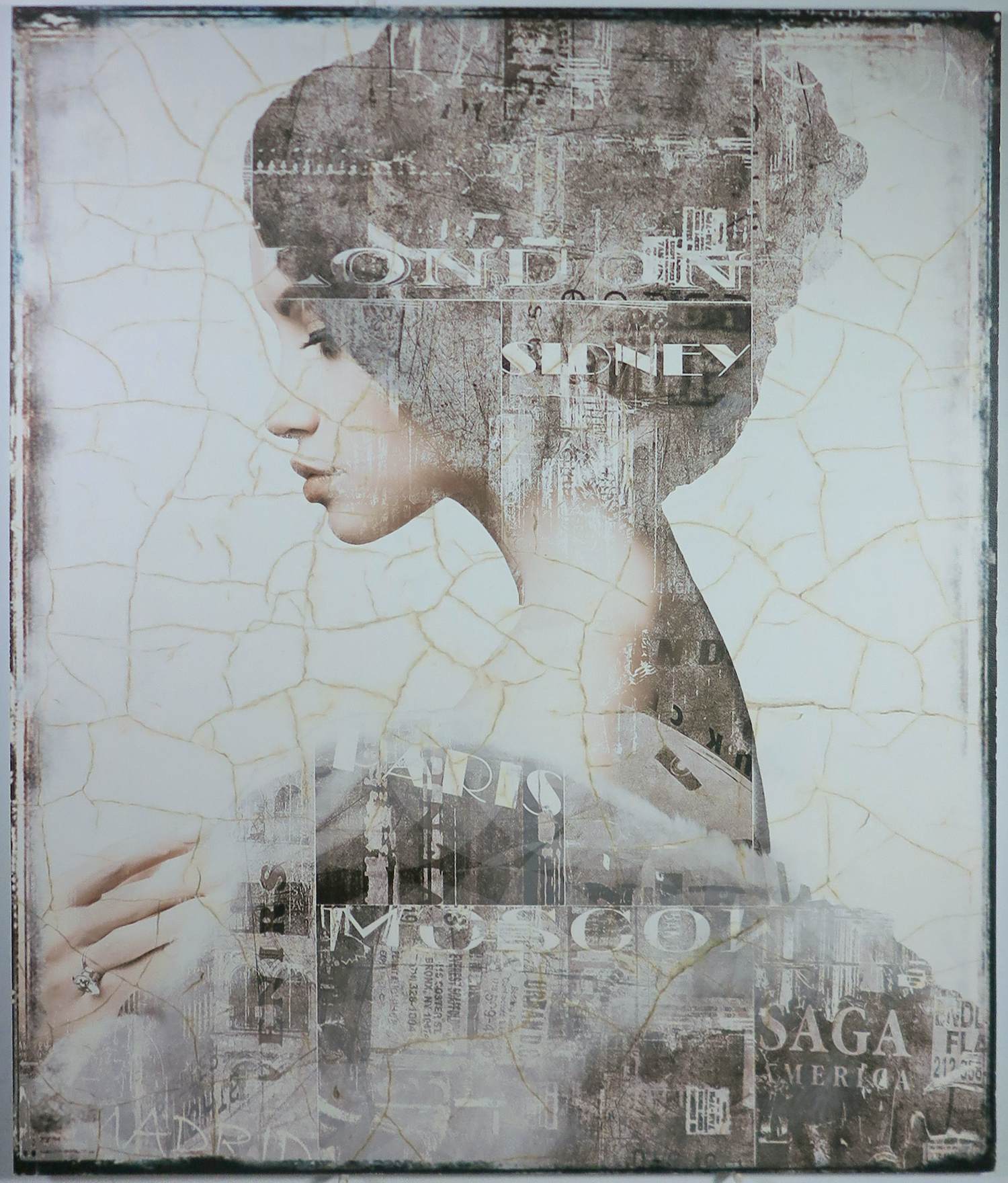 Jochum Bakker - Leder op dibond, Tribute kopen? Bied vanaf 100!