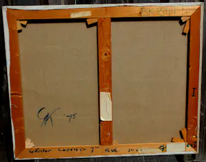 Gerard Koster - Olieverf op doek: Groningen 1 - 1975 kopen? Bied vanaf 1000!