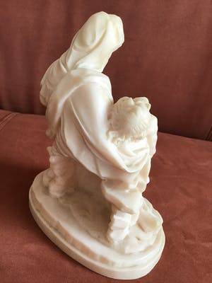 Niet of onleesbaar gesigneerd - Pietá n. Michelangelo van A.Santini, gesigneerd kopen? Bied vanaf 1!