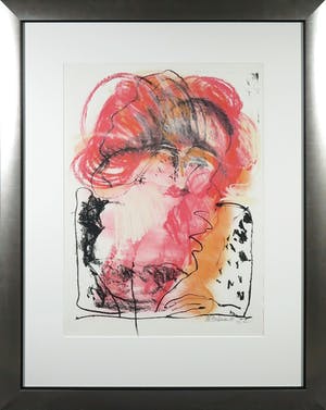 Kees van Bohemen - Litho, Vrouw met rood haar - Ingelijst (Groot) kopen? Bied vanaf 100!