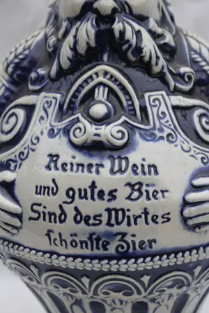 Niet of onleesbaar gesigneerd - Prachtige Orginele Gerzit Steengoed Baardman Kruik (20e eeuw) kopen? Bied vanaf 1!