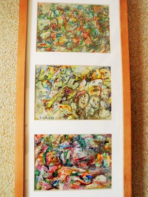 Carla Schot - Olieverfschilderij - Figuren [6-10-27] kopen? Bied vanaf 60!