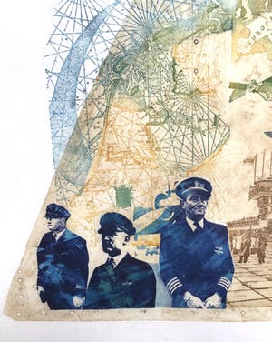 Leentje Linders - 2 etsen “De tijd vliegt” gesigneerd, oplage34/70 kopen? Bied vanaf 80!