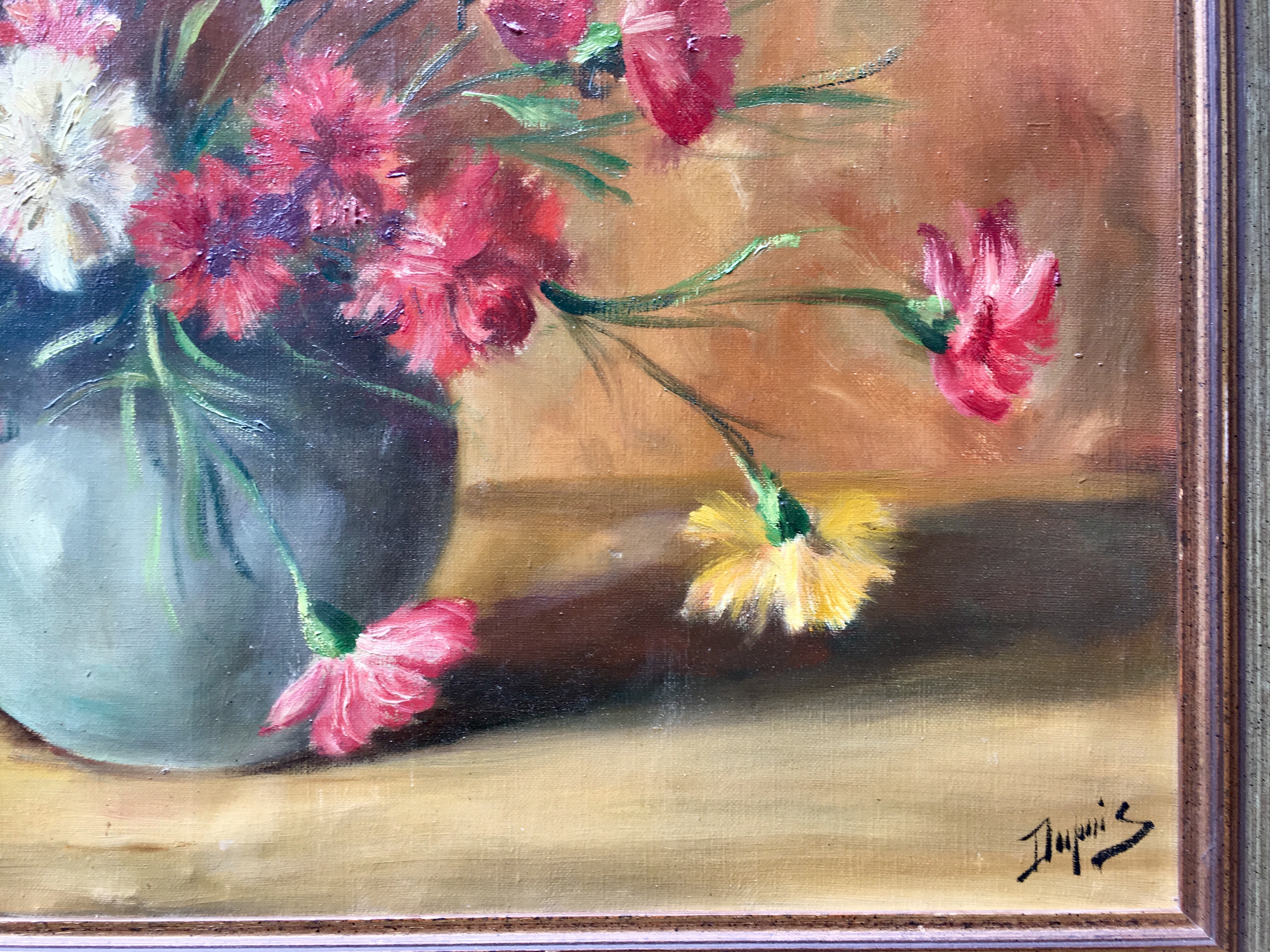 Jean Dupuis - Stilleven van Bloemen (Anjers) kopen? Bied vanaf 35!