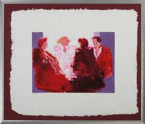 Wil Willemsen - Zeefdruk, Zonder titel - Ingelijst kopen? Bied vanaf 35!