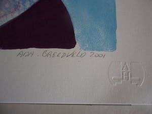 Ada Breedveld - Litho van Ada Breedveld uit 2001, met gedicht van Jan Petrie. kopen? Bied vanaf 35!