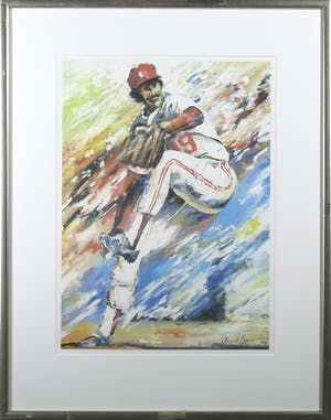 Angelique van den Born - Offset, Honkballer - Ingelijst kopen? Bied vanaf 1!