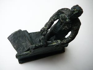 Jaap Hartman - De metselaar -brons, eind 20e eeuw- kopen? Bied vanaf 75!