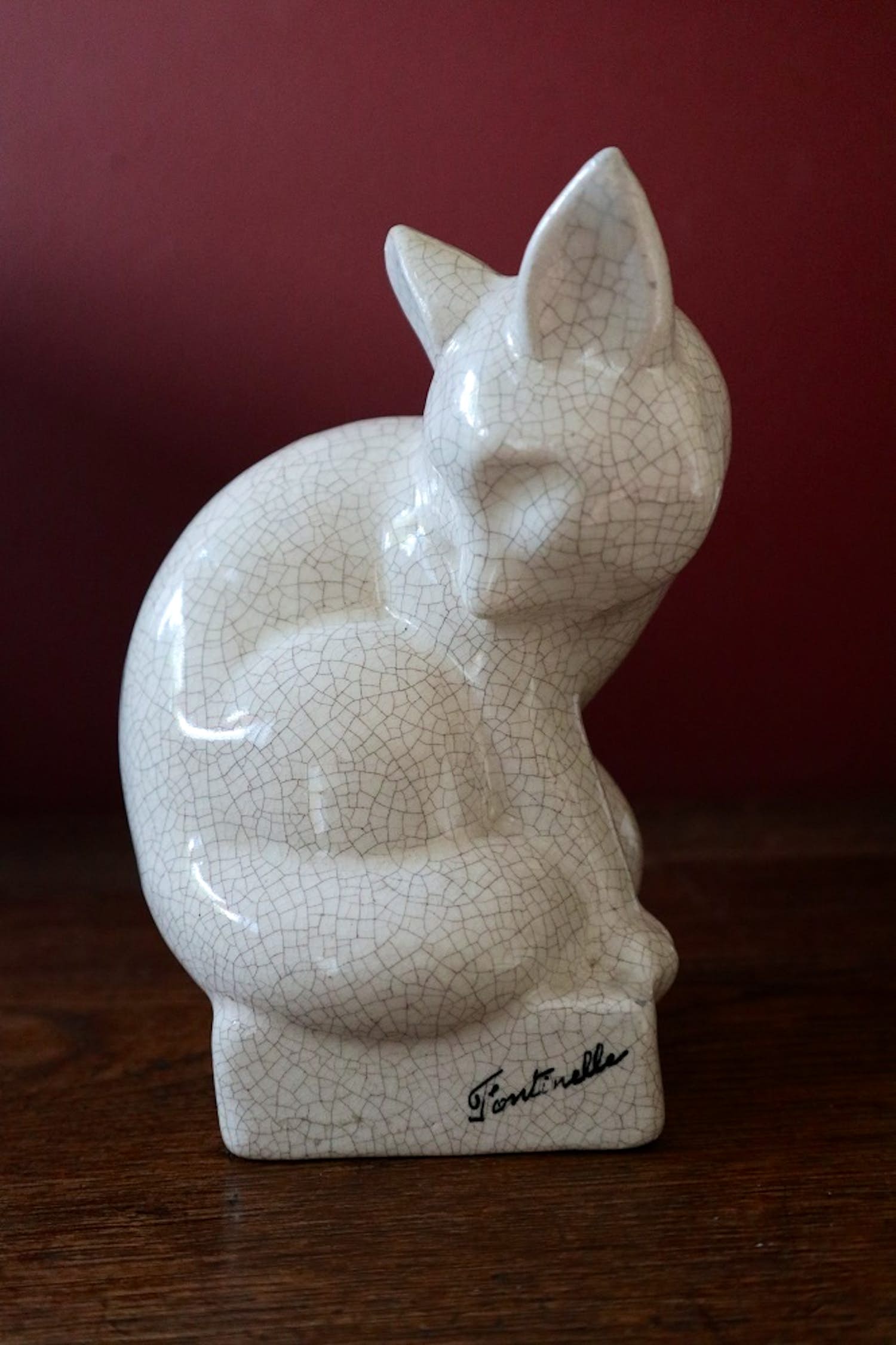 Jean de la Fontinelle - 'Vosje' Meegebakken signatuur verkocht voor € 75!