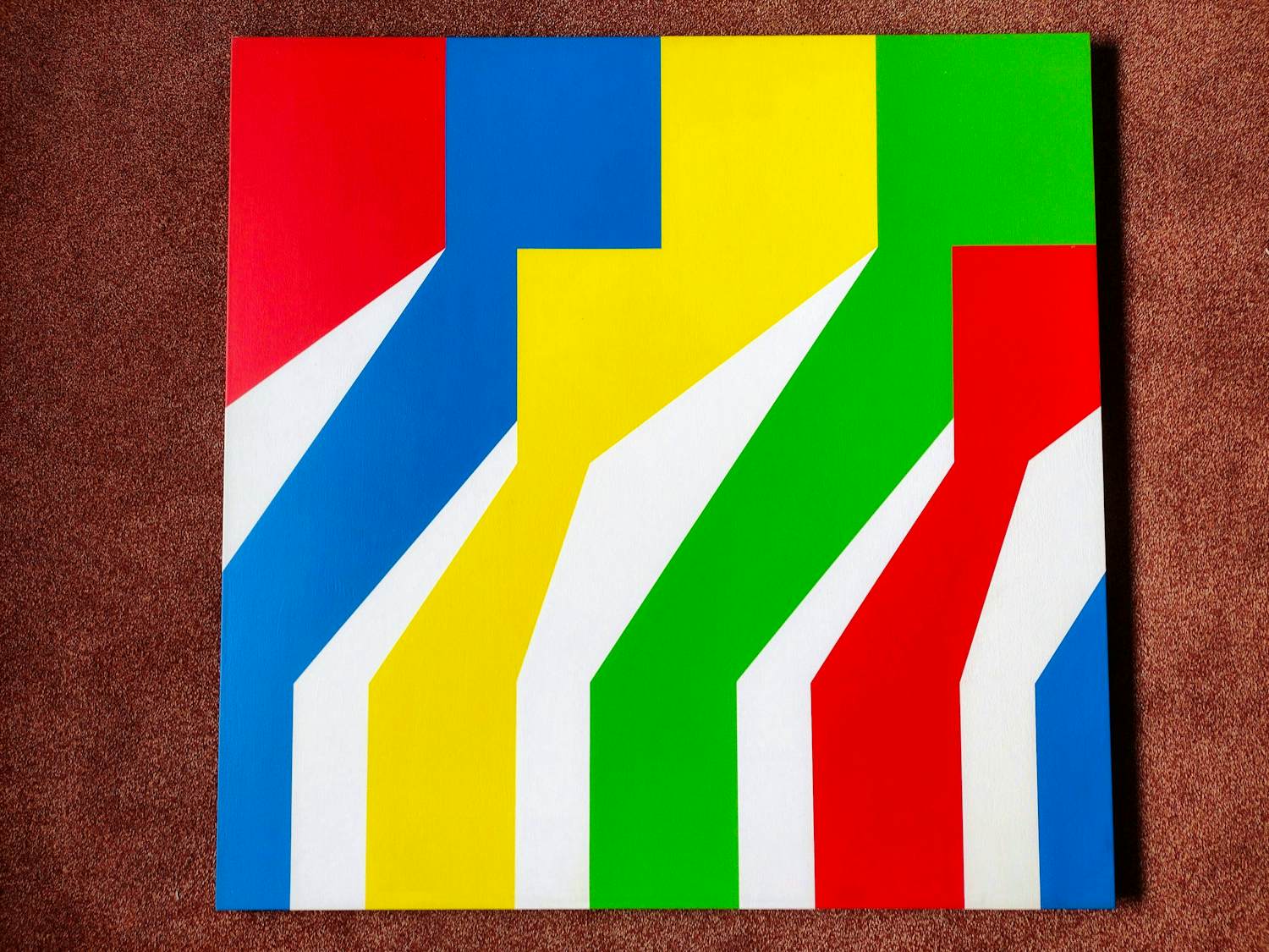 Ton Gouka - 100 X 100 KLEURENFEEST OP PANEEL verkocht voor € 50!