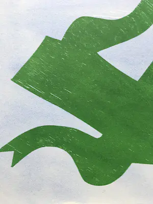 Klaas Gubbels - ‘De Loper’ - houtdruk met aquarel ondergrond - 2001 kopen? Bied vanaf 375!