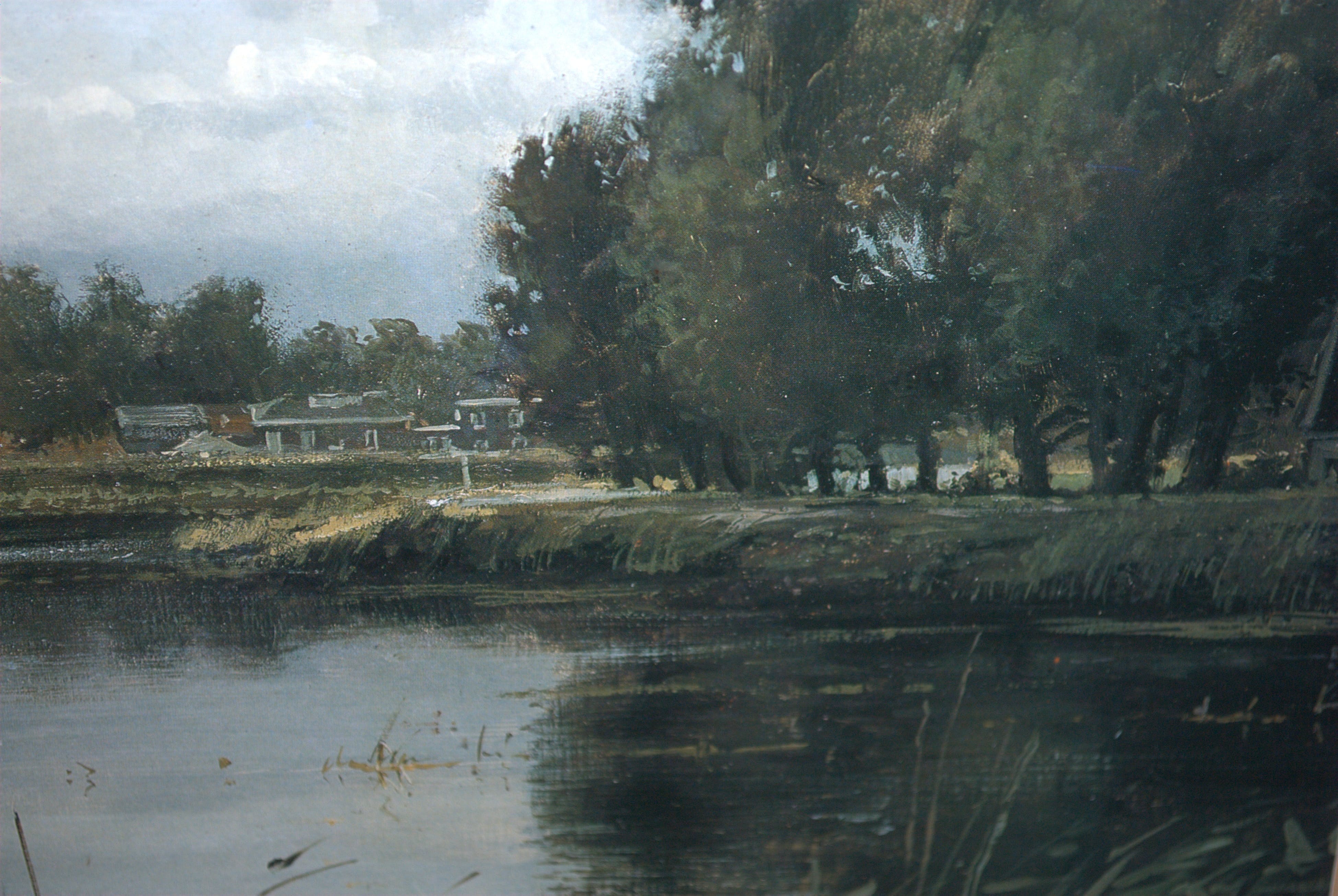 Hans van Moerkerken - Weesp, de Vecht - handgesigneerde litho oplage 400 kopen? Bied vanaf 60!